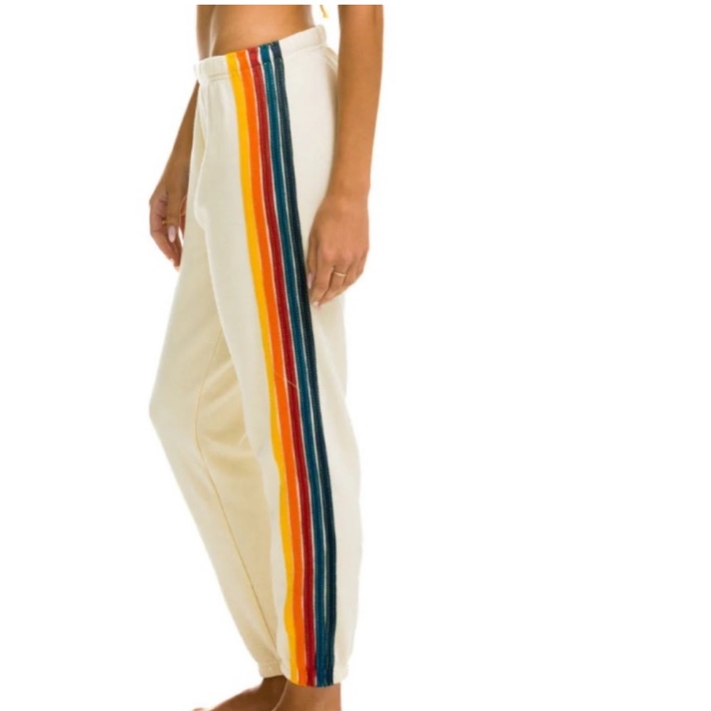 Aviator Nation 5 stripe vintage white